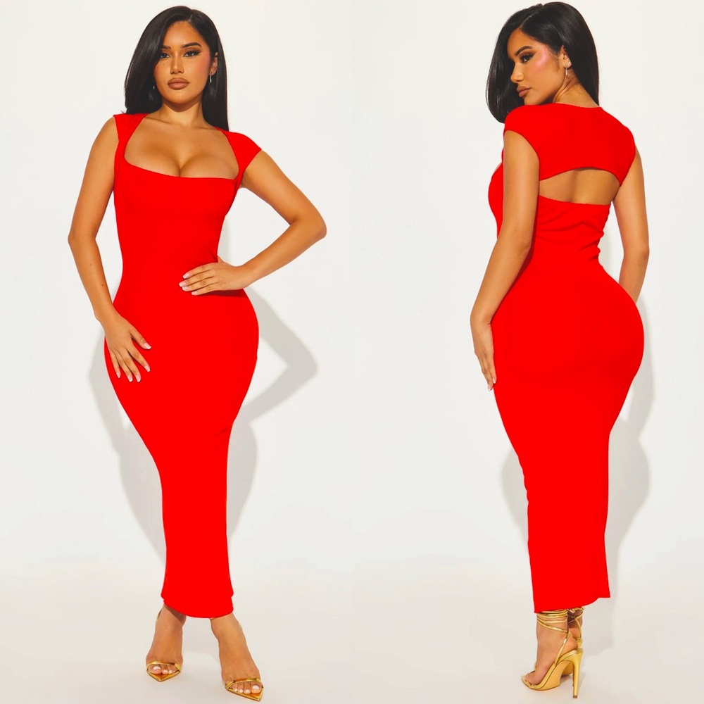 New Fashion Nova ribbed midi dress